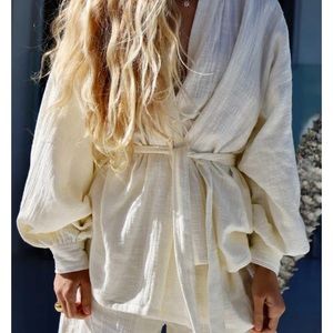 Kimono Style Top with wrap around tie from Maurie + Eve